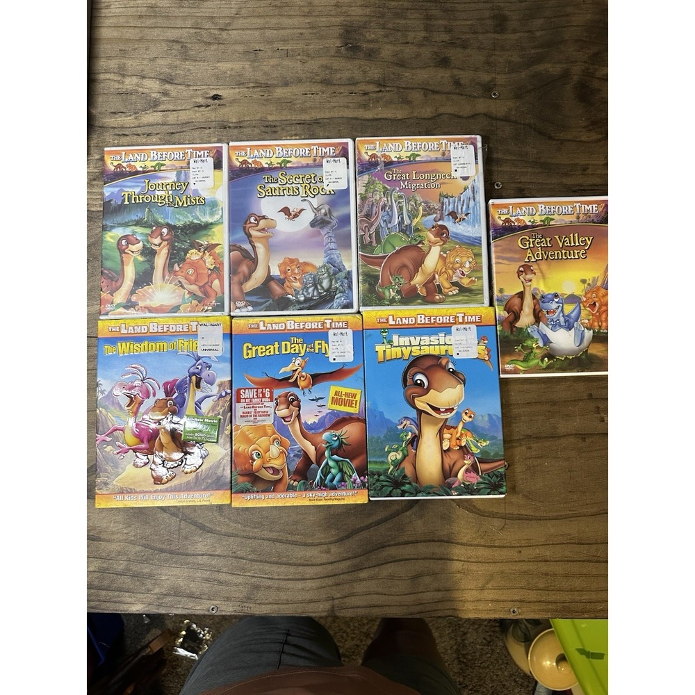 Universal The Land Before Time 7 DVD Lot, G: Mists, Saurus Rock + More